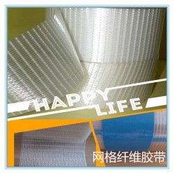 高抗拉、低延伸、強粘力網格纖維膠帶
