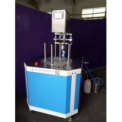 塑料圓筒蓋膠水封底機，吸塑蓋打膠機廠家