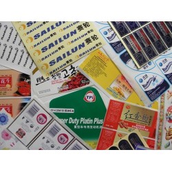 青島廠家生產水轉印標簽，熱轉印標簽青島雙層雙面標簽
