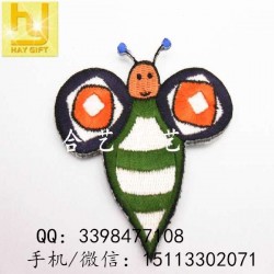 刺繡徽章、肩章、卡通刺繡圖案、水溶繡花