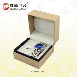 深圳龍崗包裝盒廠生產牛皮紙手表盒 訂做歐洲風格男士手表盒