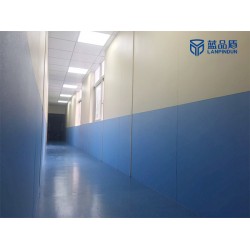藍品盾介紹辦公樓樹脂板安裝效果