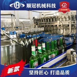 玻璃瓶啤酒灌裝機 碳酸飲料灌裝機 全自動液體生產線設備
