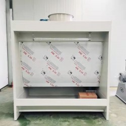 鹽城市工業噴漆烤漆房非標定制不銹鋼水簾幕噴漆臺生產廠家